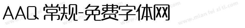 AAQ 常规字体转换